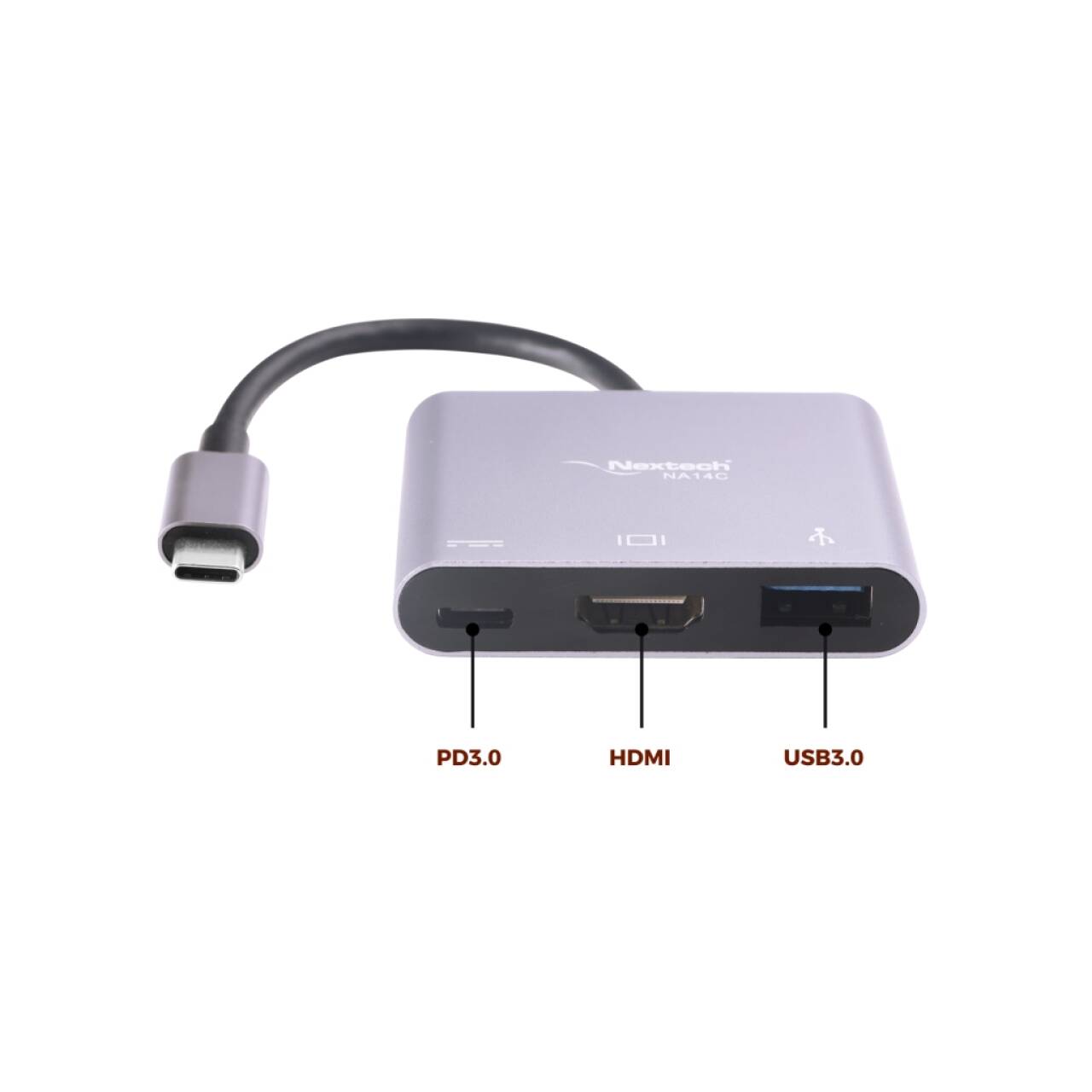 USB-C to HDMI+USB3.0+PD Dock